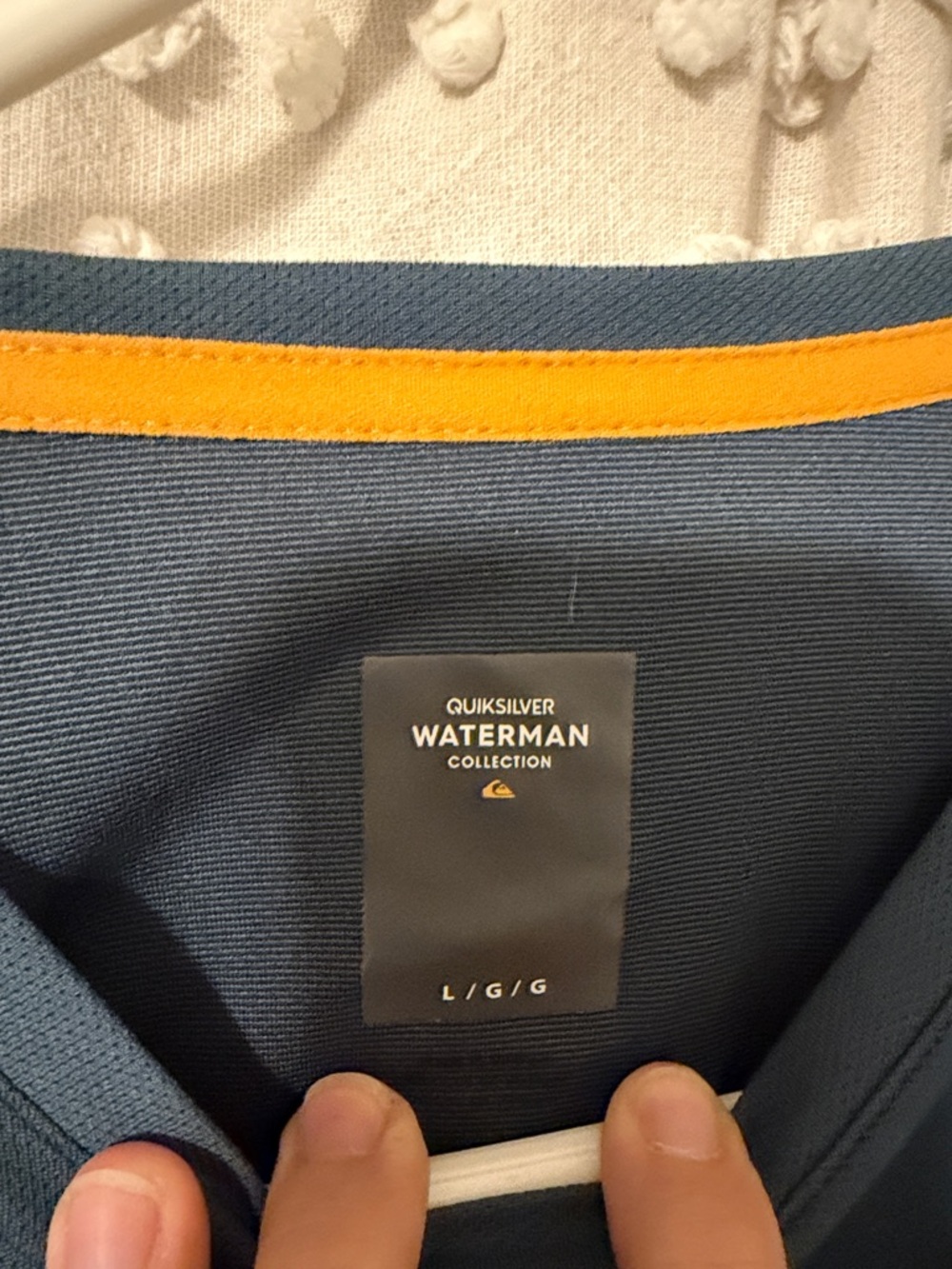 Quiksilver Men's Long-Sleeve Crew in Slate Gray with Subtle Logo - Picture 3 of 6